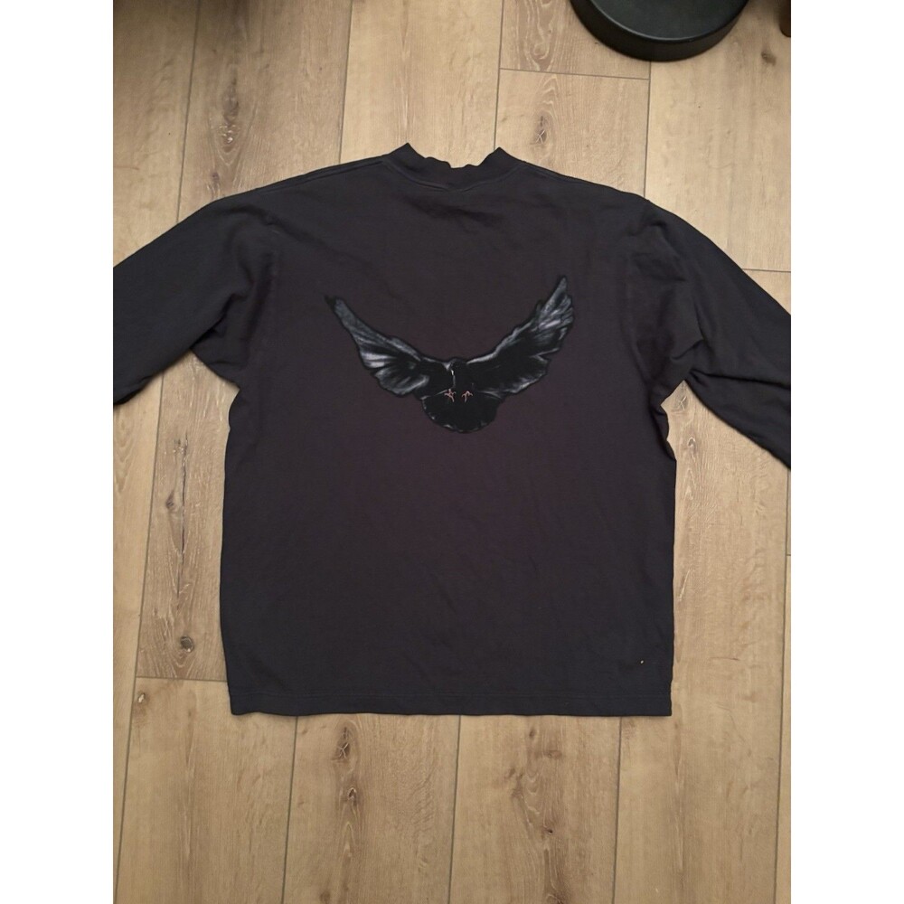 Yeezy YZY Gap Engineered by Balenciaga Dove Long-Sleeve Tee 'Black'  Sz medium